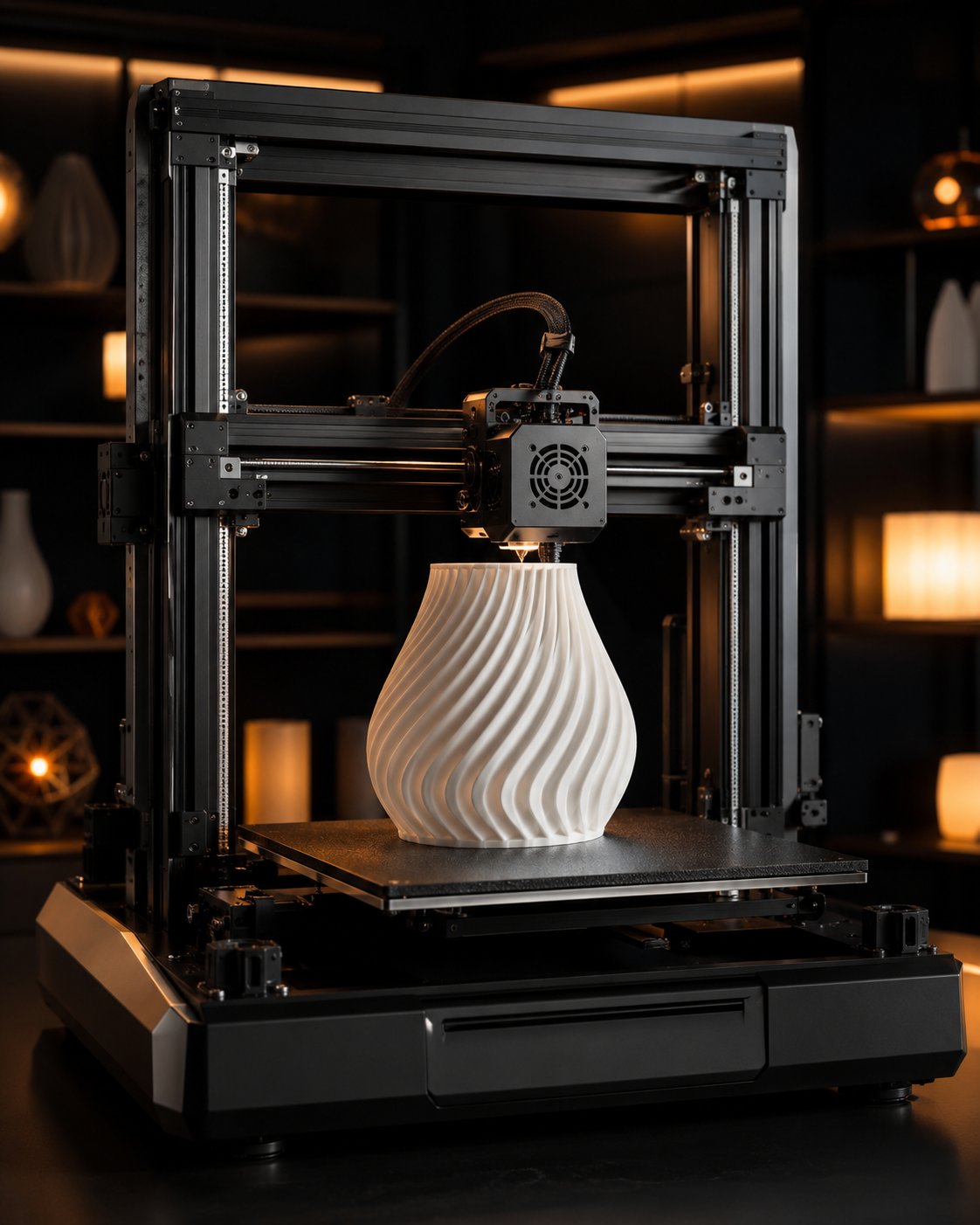 Impresora 3D FDM imprimiendo una pieza