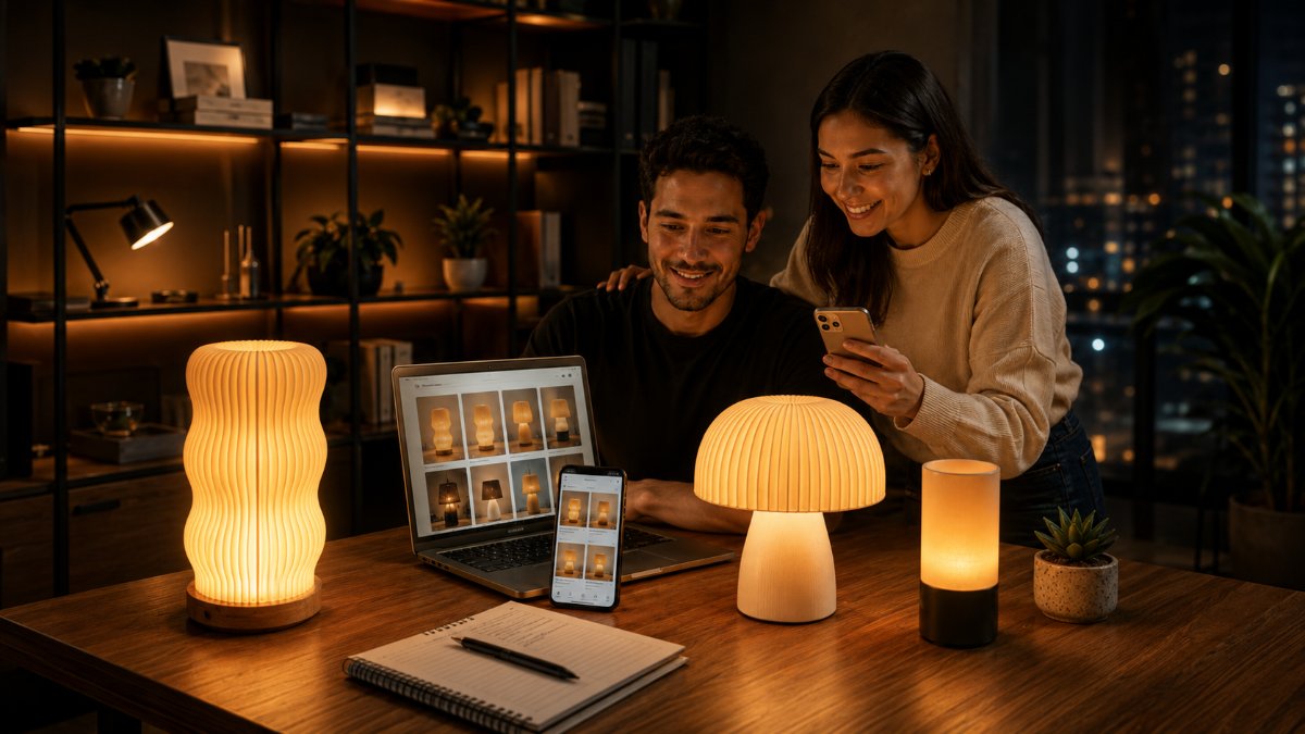 Emprendedora vendiendo productos en línea desde su laptop